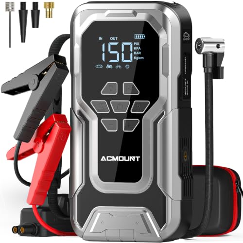 Acmount D18 Jump Starter with Compressor