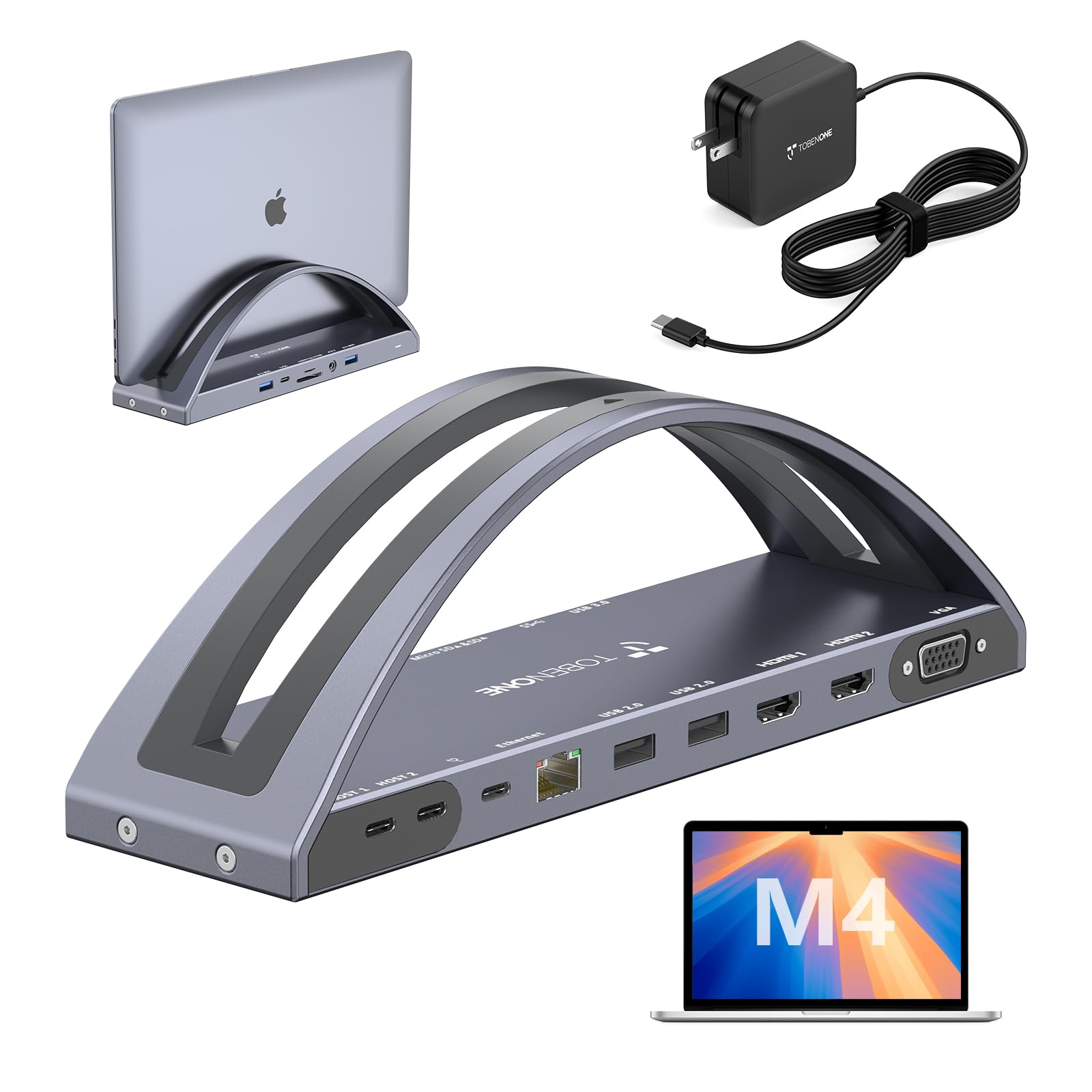 Tobenone MacBook Dual Monitor Docking Station