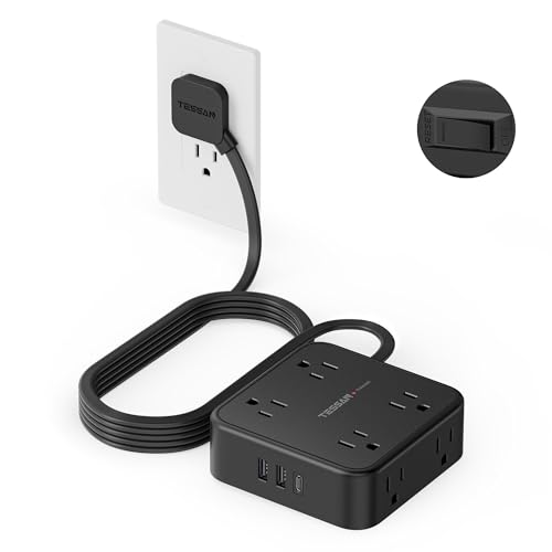 TESSAN Surge Protector Power Strip 10 Ft Cord