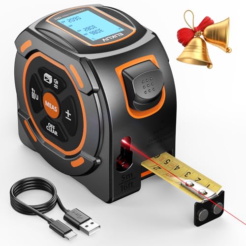 Elikliv 197Ft Laser Tape Measure and 16Ft Manual Measure