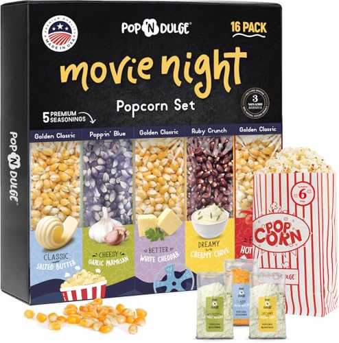Pop n' Dulge Popcorn Movie Night Gift Set