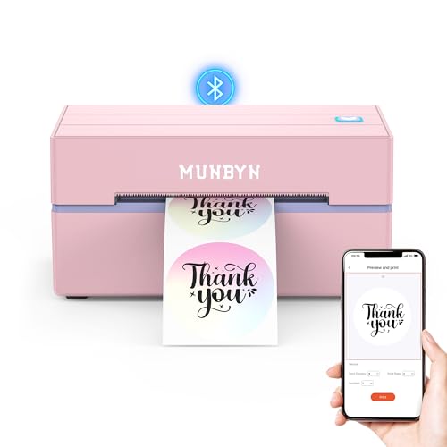 MUNBYN 130B Bluetooth Thermal Label Printer