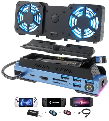 YCE 14-in-1 Steam Deck Dock for Switch, ROG Ally, Legion Go