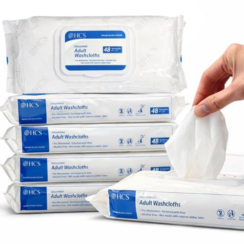 HCS Adult Wipes Extra Large Disposable Washcloths