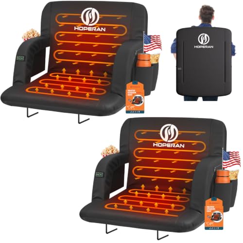HOPERAN Dual-Sided Heated Stadium Seats 25"