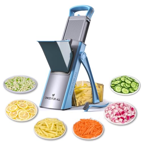 ONCE FOR ALL Mandoline Slicer Plus Adjustable Chopper