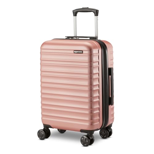 Amazon Basics Rose Gold Carry-On Luggage