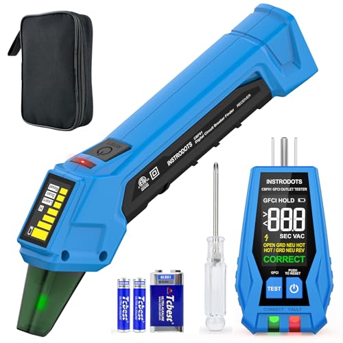 Instrodots Digital Circuit Breaker Finder with GFCI Tester