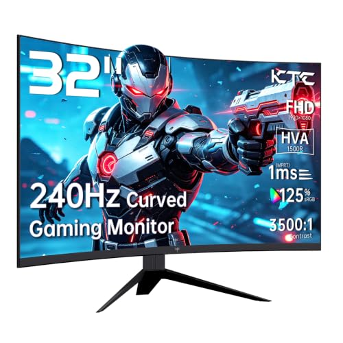 KTC 32-inch 240Hz Curved Gaming Monitor H32S17F