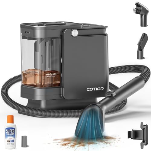 COTIAR Portable Upholstery Cleaner with Pet Hair Brush