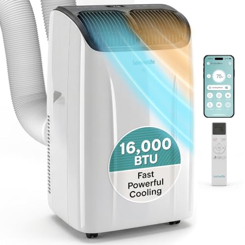 SereneLife 16000 BTU Smart Inverter Portable AC