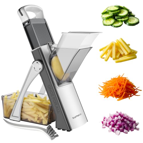 SupMaKin Adjustable Mandoline Slicer and Chopper