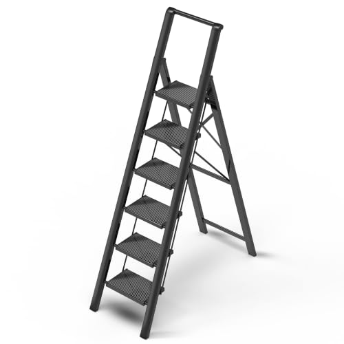 GameGem 6 Step Lightweight Folding Ladder