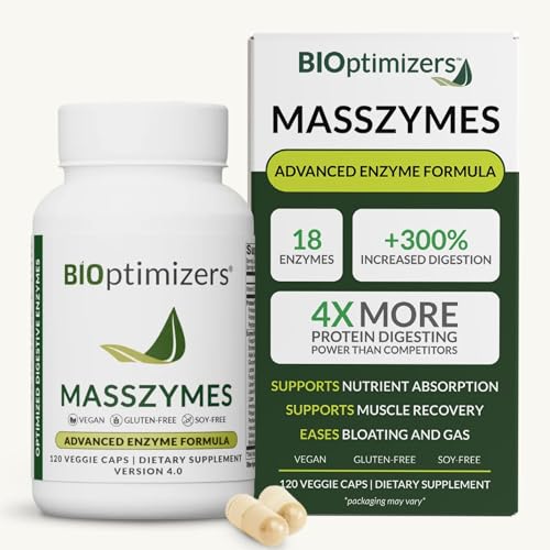 BiOptimizers MassZymes Digestive Enzymes Supplement