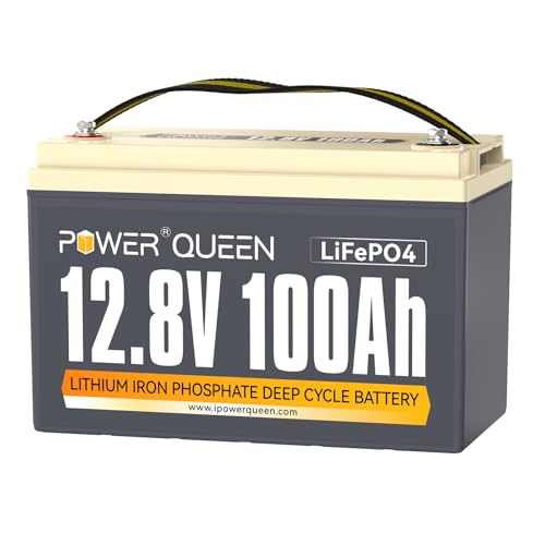Power Queen LiFePO4 12V 100Ah Battery