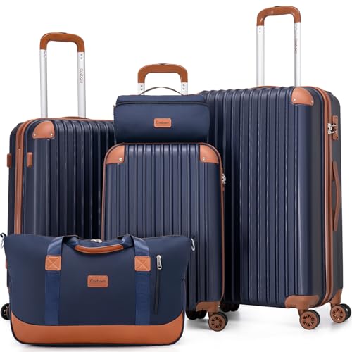 Cosbarn 5-Piece Luggage Set with Wheels