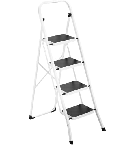HBTower Folding 4 Step Ladder Stool