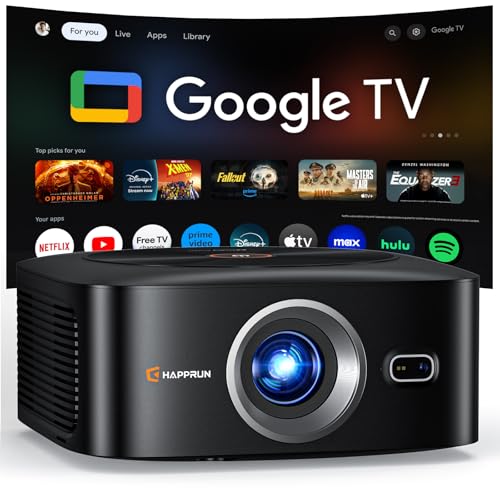 HAPPRUN 4K Smart Projector with Google TV