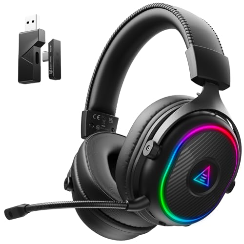 EKSA Wireless Gaming Headset with RGB and 50H Battery