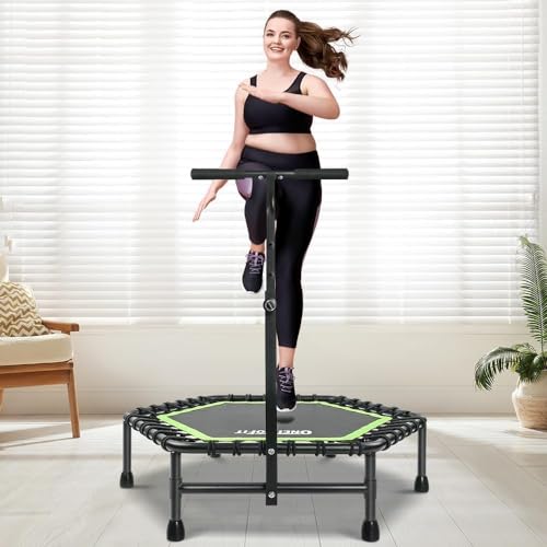 ONETWOFIT 45" Adjustable Hand Bar Trampoline