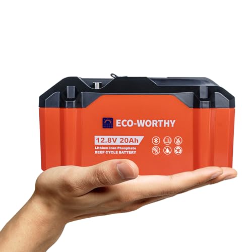 ECO-WORTHY Portable 12V Lithium Battery 20Ah