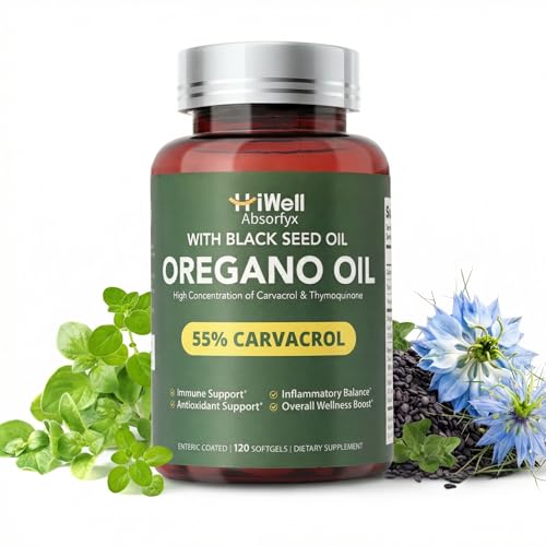 HiWell Oregano and Black Seed Oil Supplement