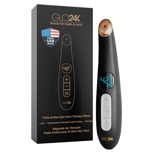 GLO24K Heated Eye Wand and Massager