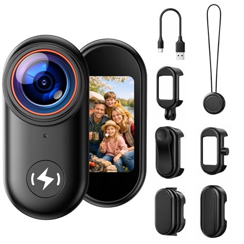 CAMWORLD 4K Mini Body Camera with Screen