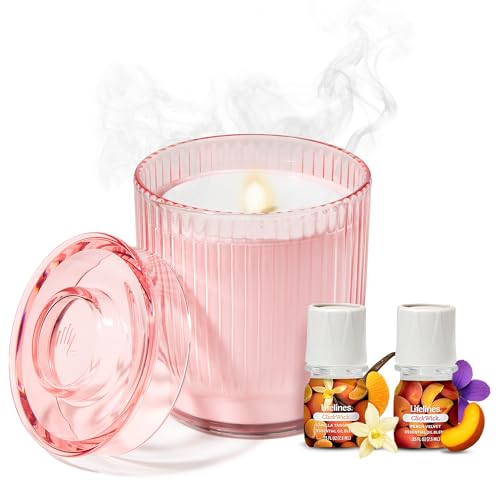 Lifelines Flameless Aroma Diffuser Candle - Pink