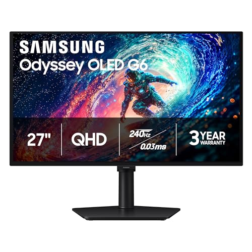 Samsung Odyssey OLED G6 QD-OLED Gaming Monitor