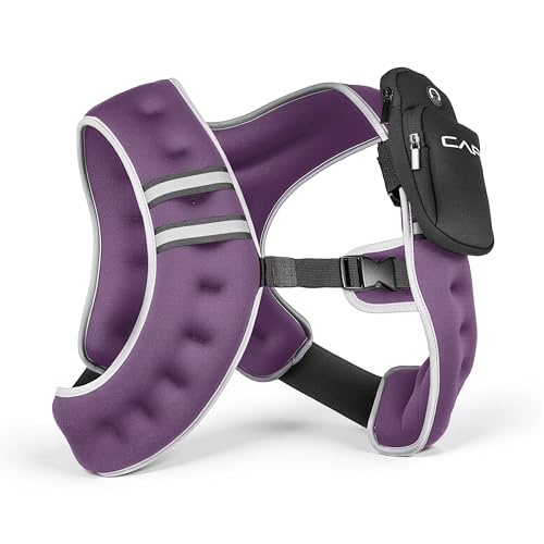 CAP 12lb Reflective Weighted Vest, Purple