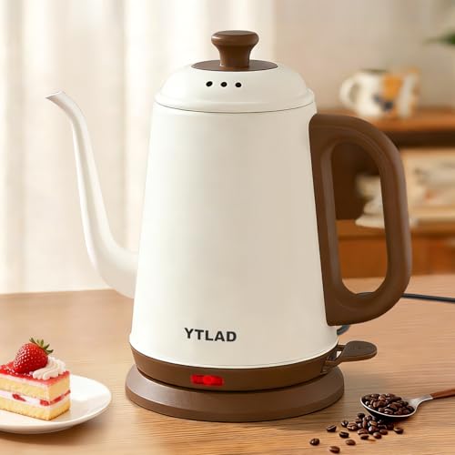 YTLAD Gooseneck Electric Kettle 1L White
