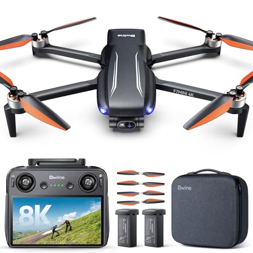 Bwine F7MINI 8K Photo 5.5" 1080P RC Screen Drones with Camera for Adults