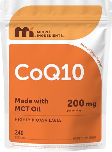 Micro Ingredients CoQ10 200mg Softgels