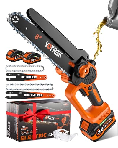 VOTREK Mini Cordless Chainsaw with Dual Batteries
