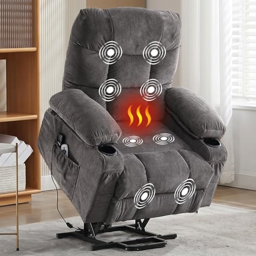 Power Lift Recliner for Elderly with Heat and Massage