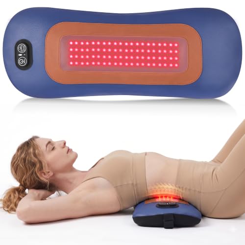 Cordless Lumbar Massager with Red Light Therapy