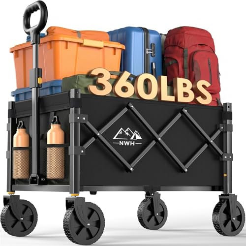 Collapsible Utility Wagon with All-Terrain Wheels