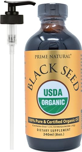 Organic Black Seed Oil 8oz Cold Pressed