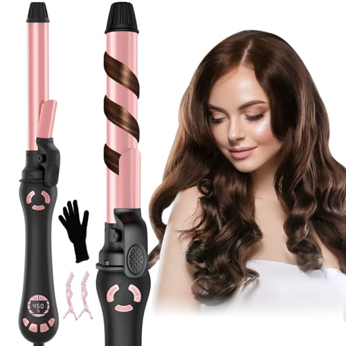 HITTIONA Rotating Curling Iron 1 Inch