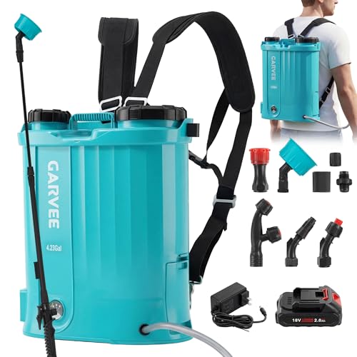 Garvee 18V Backpack Sprayer with 5 Nozzles