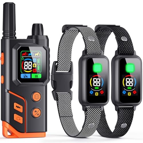 FAWNALGE 2 in1 Wireless Dog Collar Fence System & Training Collar