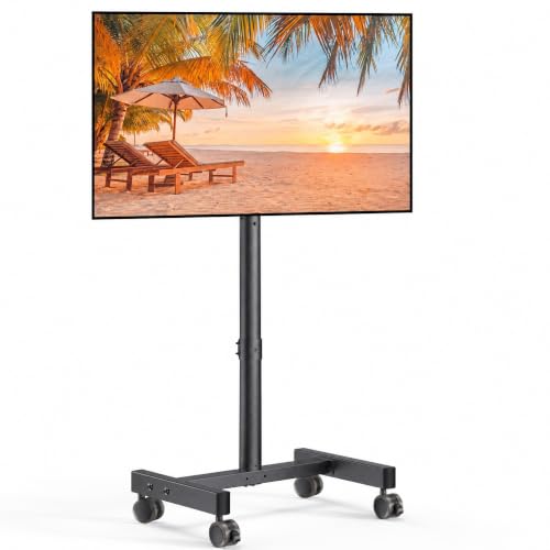 Perlegear Mobile TV Stand with Wheels