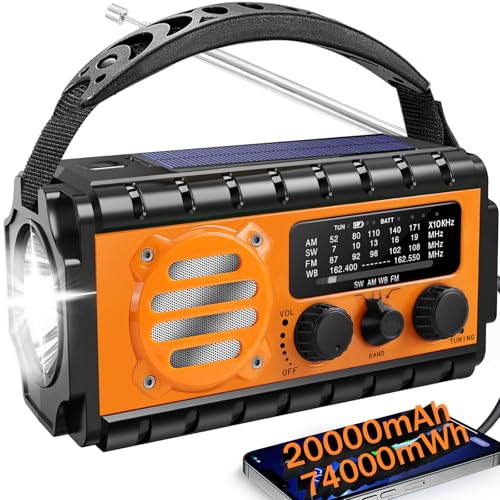 QAUYYW 74000mWh Emergency Weather Radio