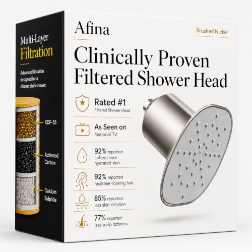 Afina Filtered High Pressure Shower Head (Nickel)