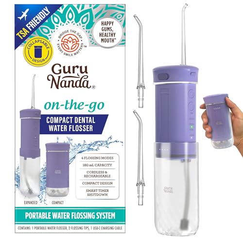 GuruNanda Portable Water Flosser - Lavender