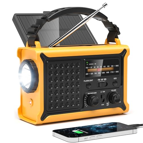 PPLEE NOAA Weather Radio 12000mAh Emergency Radio