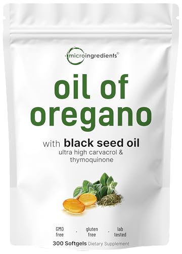 Micro Ingredients Oregano & Black Seed Oil Softgels