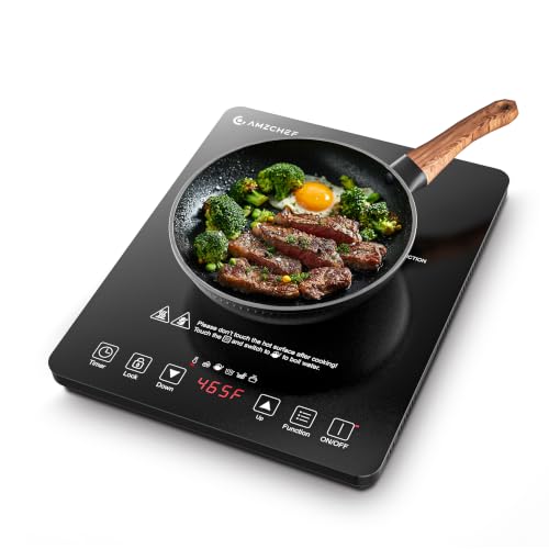 AMZCHEF Induction Cooktop 1800W Countertop Stove