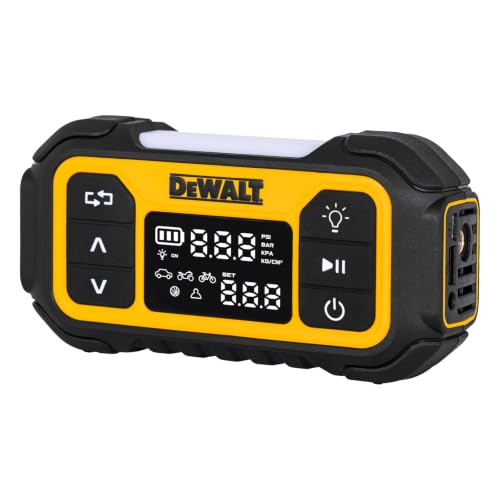 DEWALT Portable Tire Inflator with LED Light